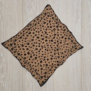 Madewell Tan & Black Neck Scarf